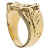 Masonic men's Rugged Pattern Ring 18k yellow gold overlay size