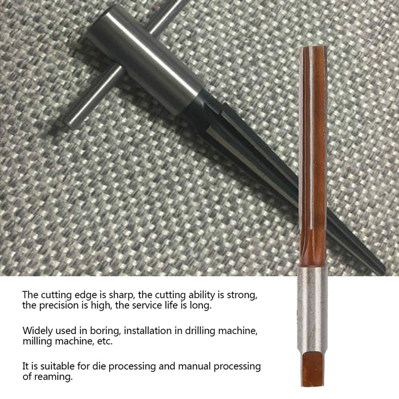2PCS Hand Reamer American System Straight Shank Conical Reamer for