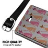 Retro Pretty Kitty Cats Pattern Rectangle Leather Luggage Card Carry-On