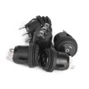 5 Pcs 3 Position On/Off/On Round Toggle Switch Black Boat