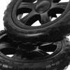 iplusmile 2Pcs Shopping Cart Wheel Replacement, 17cm/6.6 Inch Rubber Foaming