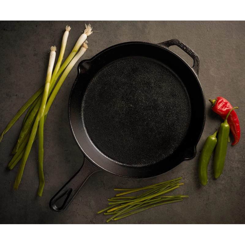 Mercer Culinary 10.25 Inch Cast Iron Skillet Heavy Duty Preseasoned
