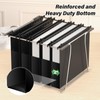 Plastic Hanging File Folders Letter Size,Heavy Duty 2" Expandable File