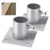 Desunqin Dock Bottom Pad, 4-3/5" Stationary Dock Base Plate Hardware,