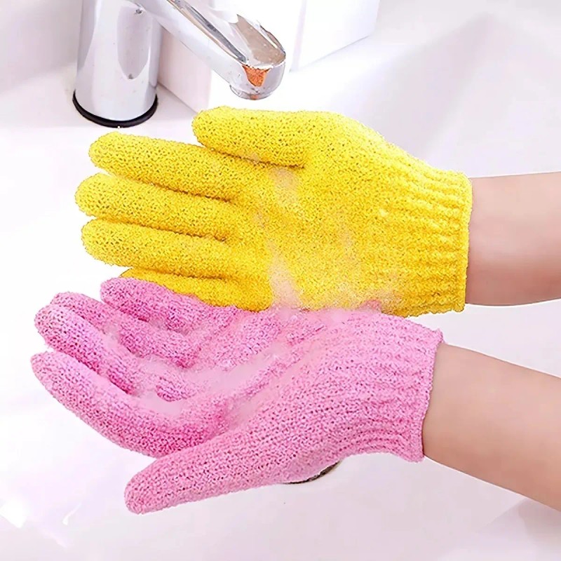 Guantes Exfoliantes De Baño Para Cuerpo, 5 Pares Mix De