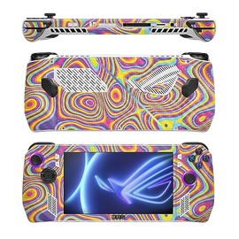 MightySkins Carbon Fiber Skin Compatible with Asus ROG Ally - Gobstopper | Protective, Durable Textured Carbon Fiber Finish | Easy to Apply