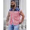 Yuanbang Men's Casual Lapel Sleeveless Denim Vest Jacket Stretch American