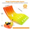 Funbroz Orange Pool Lounger Float with Cup Holder - Large