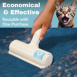 DELOMO Pet Hair Removal Tool, Pet Hair Remover - Lint Roller for Pet Hair - Cat and Dog Hair Remover for Couch, Furniture, Carpet, Car Seat, Reusable Lint Roller with Fur Bin, Pet Owner Essential
