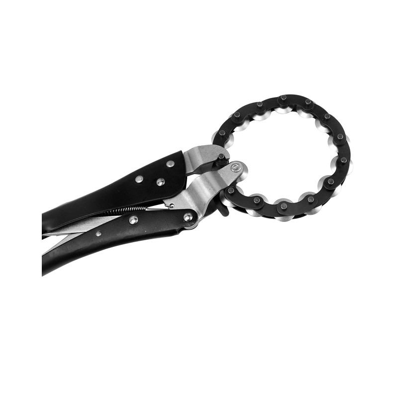 QWORK Adjustable Exhaust Tube Chain Cutter, for Cutting Tailpipes and