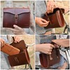 Gusti Saddle Bag Leather Handlebar Bag Leather Anti-Theft Bicycle Tool