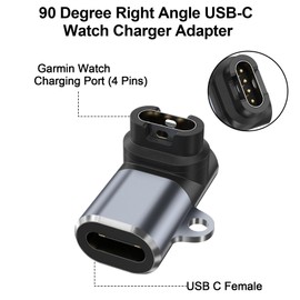 GUONMG 3 Pack Cargador para Garmin Watch, USB-C Convertidor de Carga para Garmin Fenix 8 7 7S 7X 6 E Pro, Vivoactive 5 4, Forerunner 965 955 265 255 165 55, Instinct, Venu 3S 2 SQ (Tipo L)