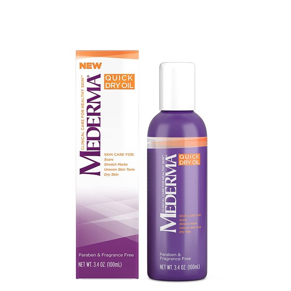 Mederma Skin Care Quick Dry Oil for Stretch Marks, 3.4 Oz