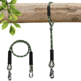 Adjustable Hammock Tree Straps Heavy Duty Tree Swing Rope 3.9Ft(47") 360° Rotation Tree Swings Hanging 1000lbs for Outdoor Swings Hammock Playground Set Accessories,1Pcs of Green