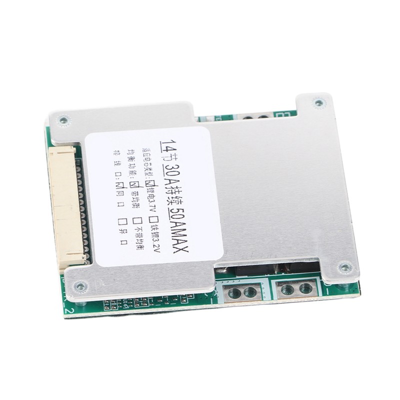 14S 50V 30A Lithium Battery Protection Board BMS PCB Board