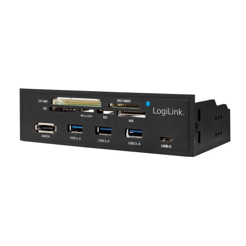 LogiLink UA0341 - 5.25 Inch Multifunctional Panel with Integrated Card