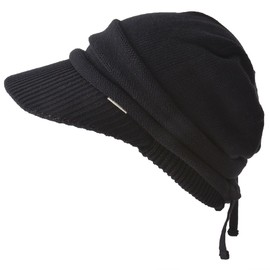 CHARM Adjustable Size 100% Organic Cotton Knit Casquette [One Size / 5 Colors Available] Stylish, Black, Free size