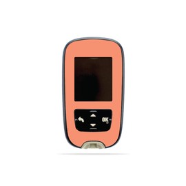 MightySkins Skin Compatible with Accu-Chek Guide - Solid Peach | Protective, Durable, and Unique Vinyl Decal wrap Cover | Easy to Apply, Remove, and Change Styles | Made in The USA