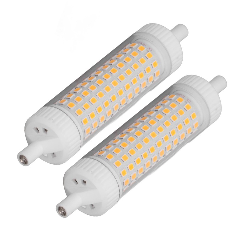 2Pcs R7S LED Light Bulb 118mm Dimmable 15W 154 LEDs