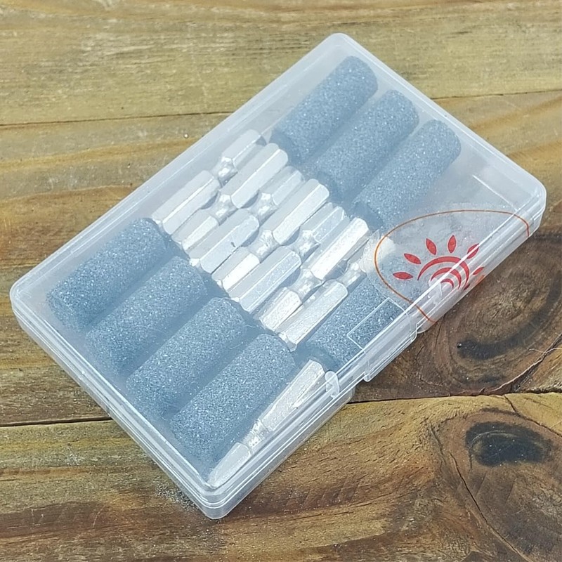 Luo ke 8 Pcs 10mm Cylinder Shape Grinding Stones -