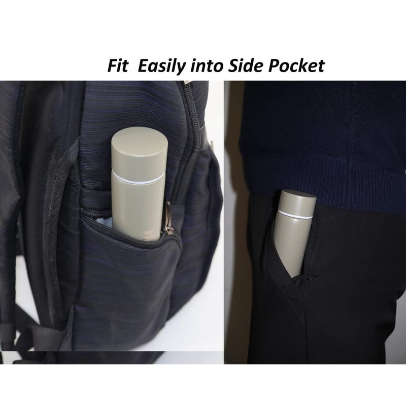 Thermos Flask Slim Long Water Bottle Dopper Stainless Steel 250
