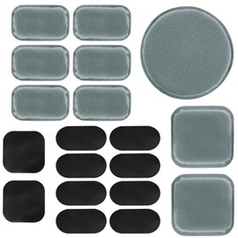 Universal Airsoft Helmet Pads, Tactical Helmet Replacement Foam Padding Kits Bicycle Accessories Mats for Fast Mich CS ACH FMA USMC PASGT (Gel Foam, Gray)