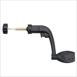 Wpppan Black Universal Plastic Power Hhandle, Black Fishing Spinning Reel Handle, Folding Rotary Replacement Parts, Plastic Fishing Reel Power Handle Crank Arm Spinning Reel