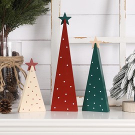 FestalMart Christmas Decorations-Three Sizes Wooden Christmas Tree