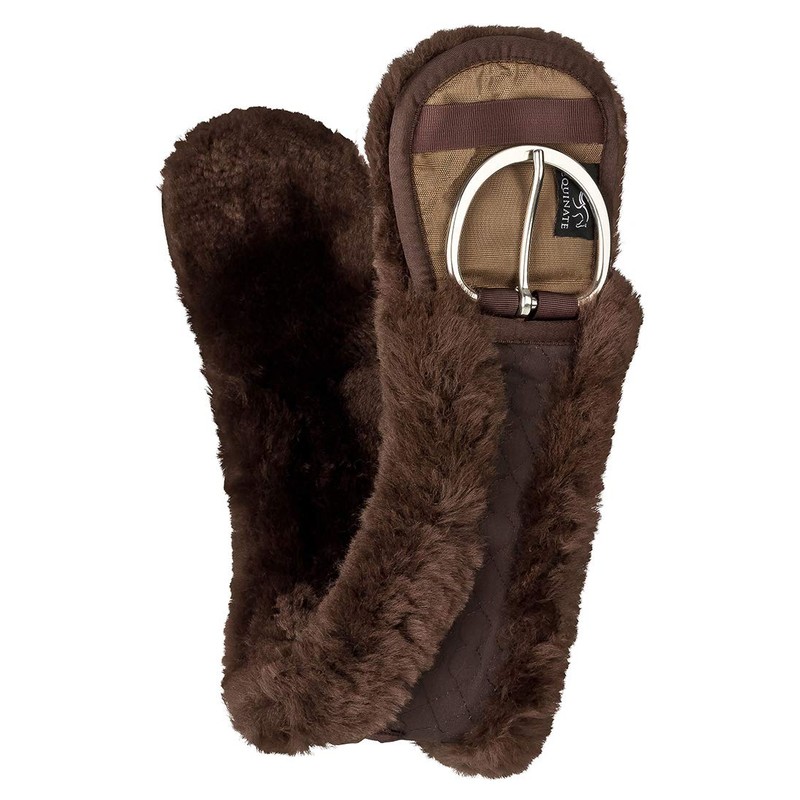 Equinate Western Moon Girth Anatomical Real Lambskin Short Girth Saddle