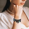 Beaded Bracelet for Women Boho Multilayer Tassel Bracelet Stackable Stretch