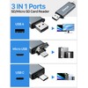 Vanja 3 in 1 Micro SD Card Reader, USB-C USB-A