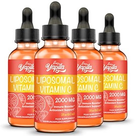 Liposomal Vitamin C 2000 mg Liquid Supplement with Ascorbic Acid,(4 Pack)
