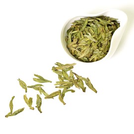 GOARTEA 100g / 3.5oz Nonpareil Supreme Xihu Longjing Dragon Well Dragonwell Spring Green Tea Loose Leaf Chinese West Lake Long Jing Tea