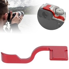 VBESTLIFE Camera Thumbs Up Grip Aluminium Alloy Thumb Rest Grip for Fuji XT4 (Black) (Red)