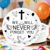 50Pcs Memorial 9" Heavy Duty Plates Funeral Celebration Plates