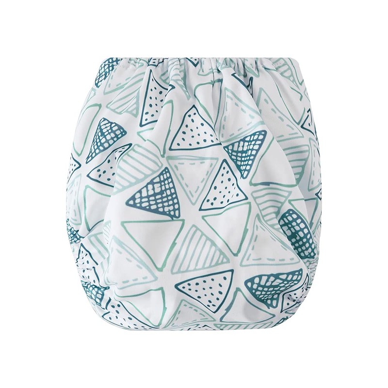Big Softies Reusable Nappy with Insert Absorber, Geo Triangle