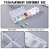 COYUN 2 pcs pill box, 7 days, pill box, 7