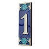 Phosphorescent Hand Painted Italian Ceramic Number & Letter Tiles Rose