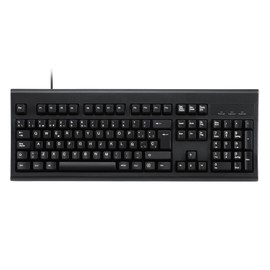 Perixx PERIBOARD-106B ES Teclado USB Español - Alto Rendimiento - Teclas más Altas - Tamaño Completo con Teclado Numérico - Negro - QWERTY Español…