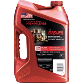 Valvoline High Mileage 5W-30 Synthetic Blend Motor Oil 5 QT – MaxLife Technology