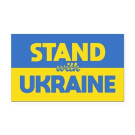 CafePress Stand with Ukraine Rectangle Car Bumper Magnet