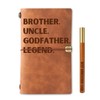 InnoBeta Godfather gifts, Engraved Leather Journal Gift for godfather, godfather