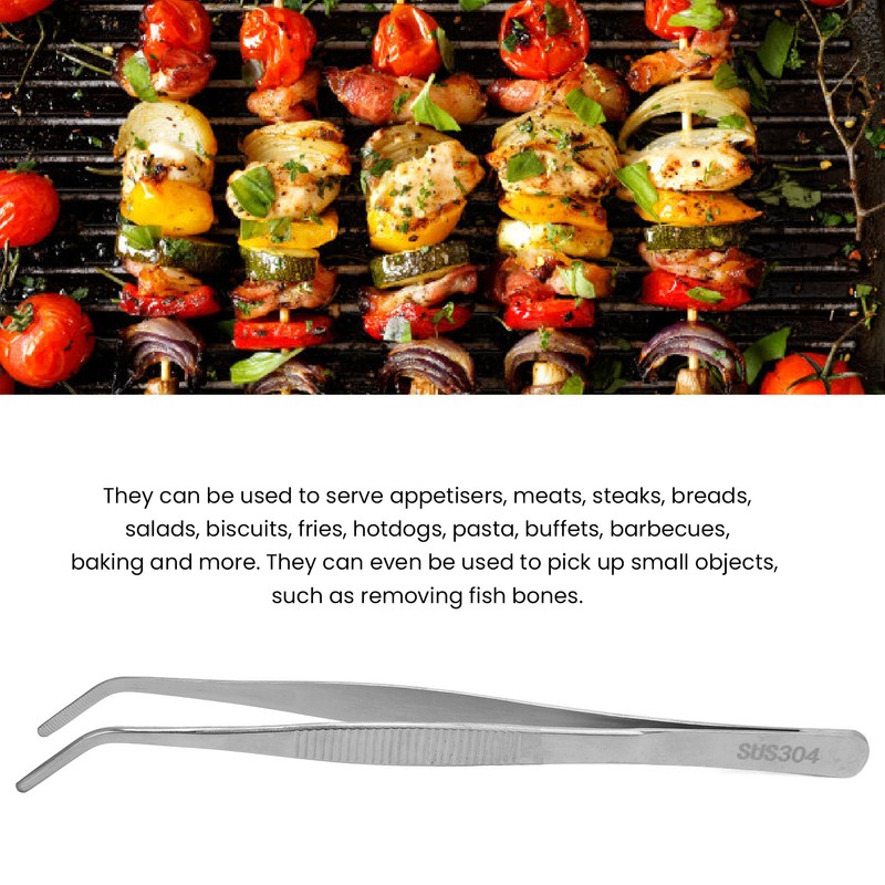 Laboratory Tweezer High Accuracy 304 Stainless Steel Serrated Edge 20cm