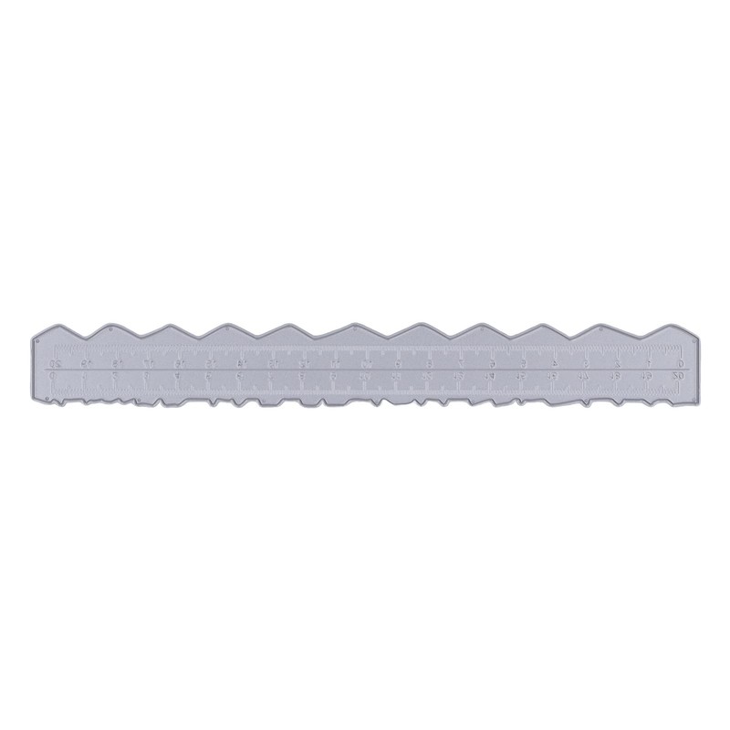 Irregular Edges Ruler, Carbon Steel Paper Tearing Ruler, Embossing Lightweight