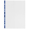 Rexel Quality A4 Punched Pockets with Blue Spine, Embossed, Pack