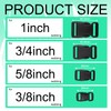 32 Pack Contoured Paracord Buckles, 3/8 Inch, 5/8 Inch, 3/4