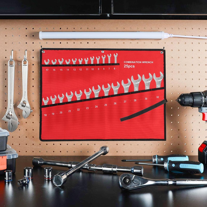 Wrench Roll, Tool Bags, Multi-Pocket Roll Up Tools Storage Bag