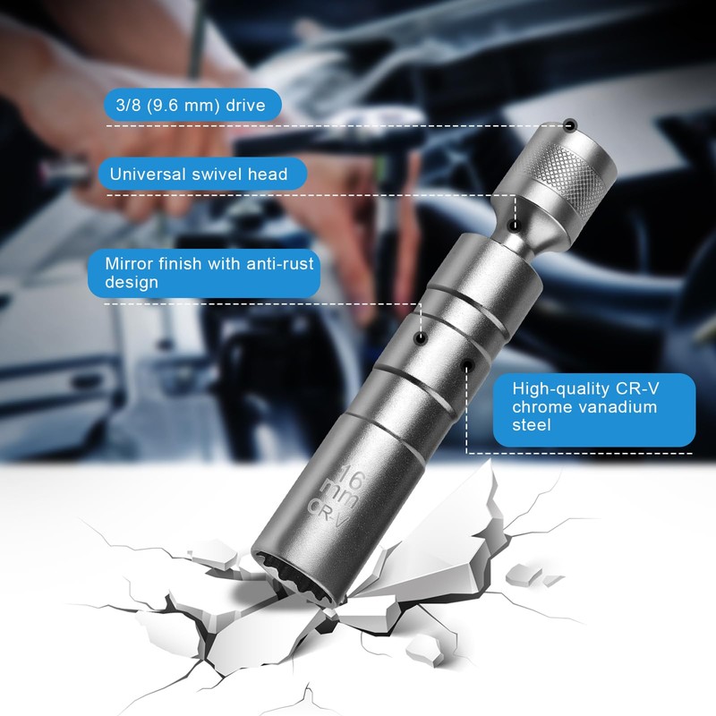 Generisch Spark Plug Wrench 14 mm and 16 mm