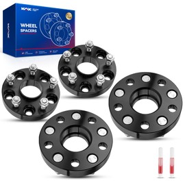 KAX 5x4.5 Wheel Spacers,1 inch 5 Lug Hub Centric Wheel Spacers fit for Camry, RAV4, Highlander, Sienna, RX350, ES350, Venza, Avalon, ES330, Prius V with M12x1.5 Studs 60.1mm Hub Bore,4Pcs