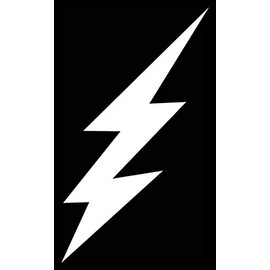 Creative Concept Ideas Lightning Bolt Large Shazam CCI Decal Vinyl Sticker|Cars Trucks Vans Walls Laptop|White|6.0 x 2.5 in|CCI2220